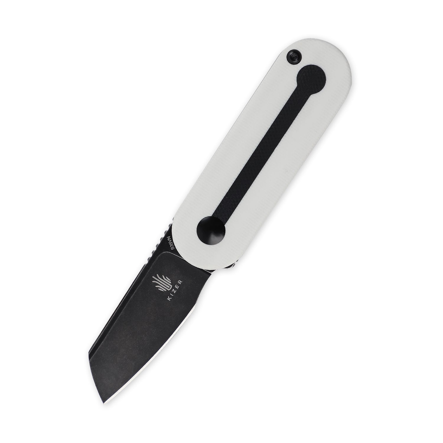 Lätt Vind Mini Pink and White G-10 Handle EDC Outdoor Knife - Kizer