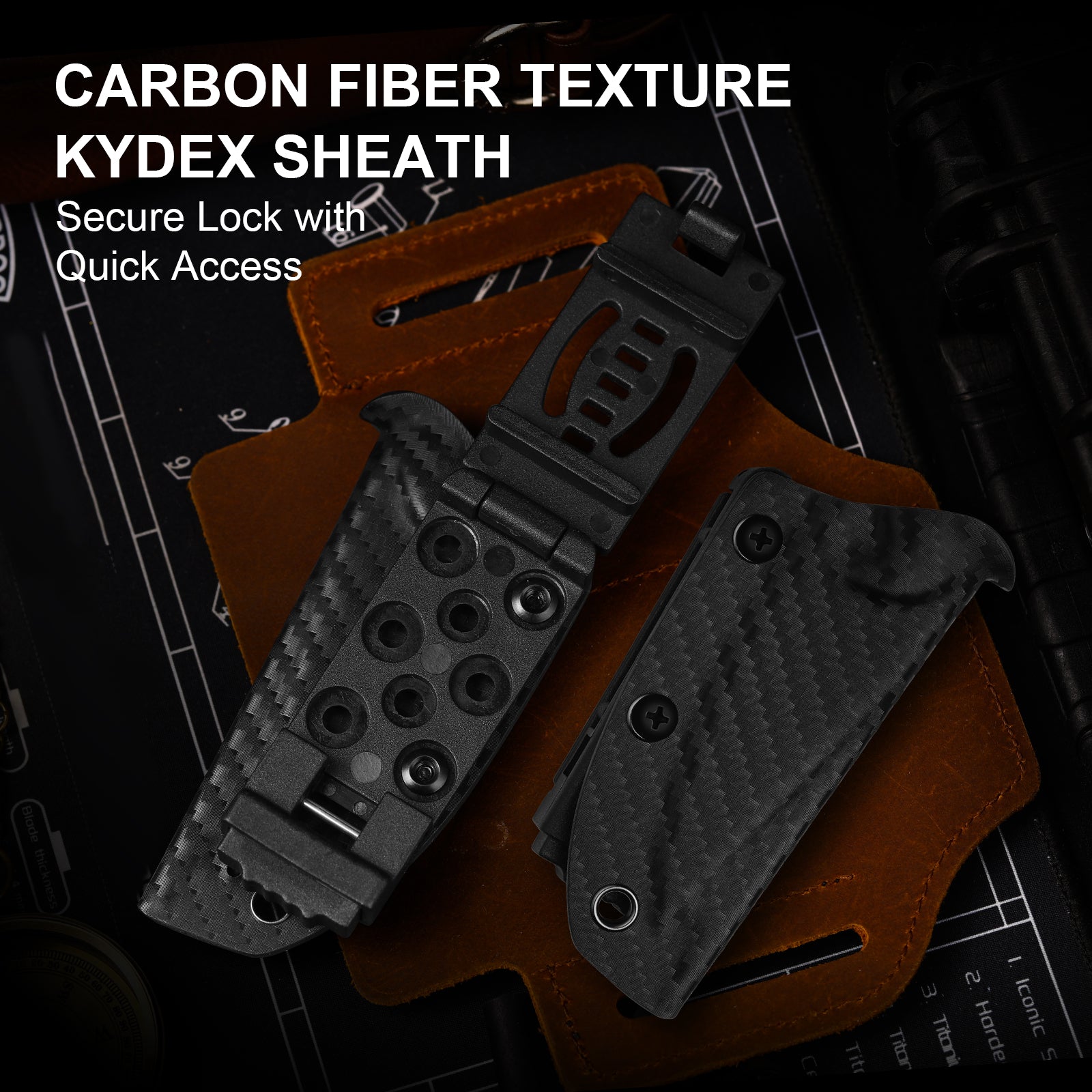 Mini Harpoon | M390 | Carbon Fiber | KizerV™ 1040S8