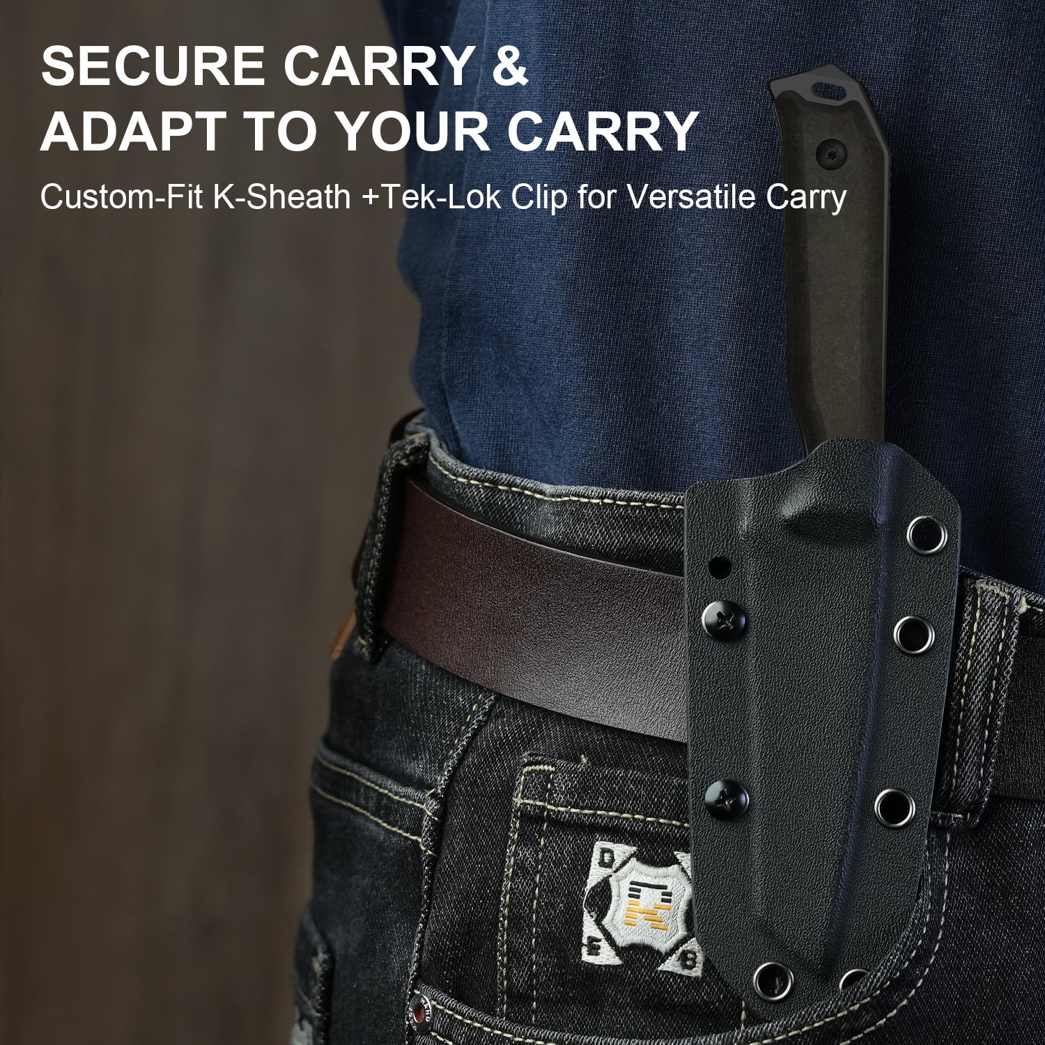 Begleiter® Fix | 3V+Hollow Grind | Richlite (Chocolate Glacier) | Hollow Grind | KizerV™ 1045MT1