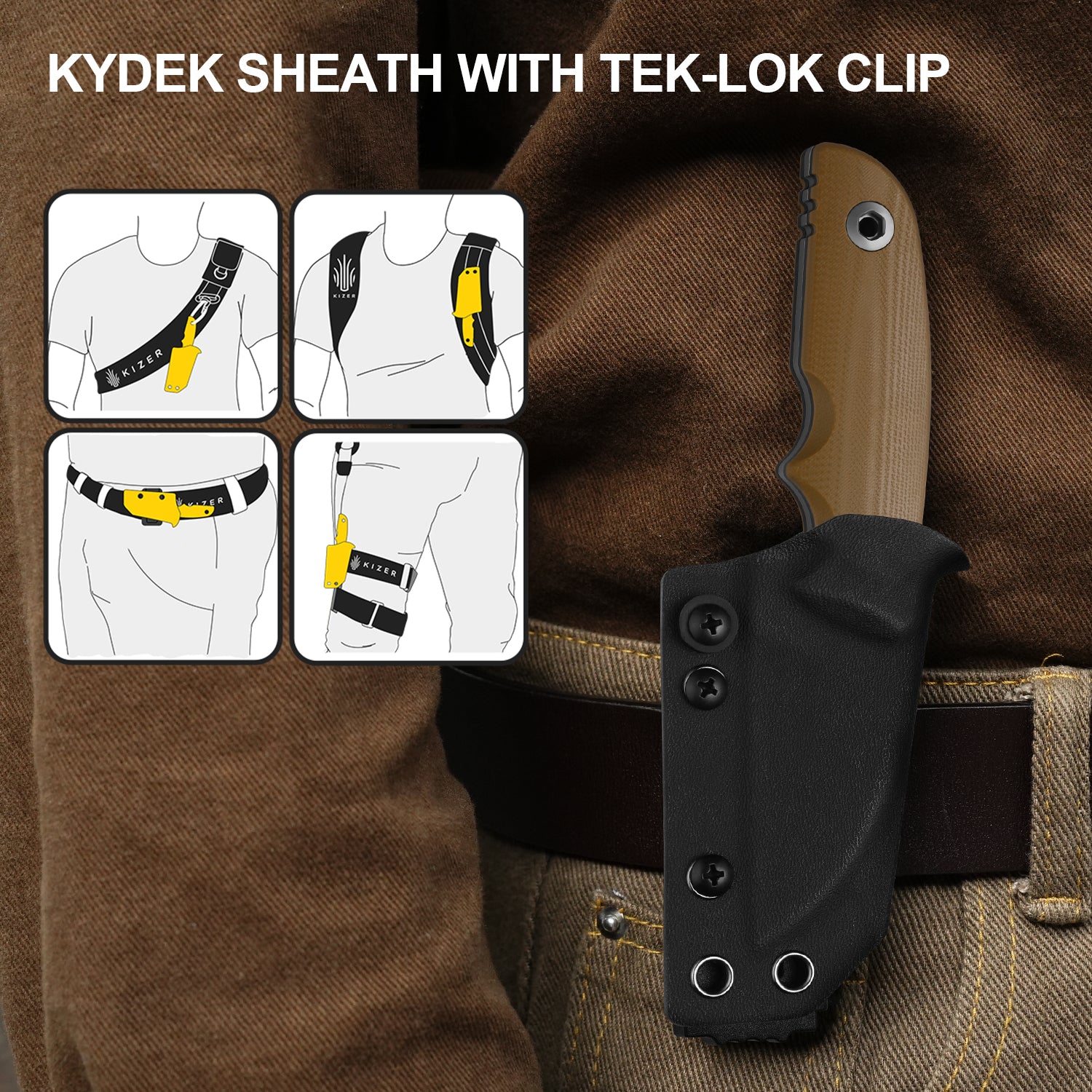 Snick | AEB-L | Two-Tone G10 | KizerV™ 1085A2