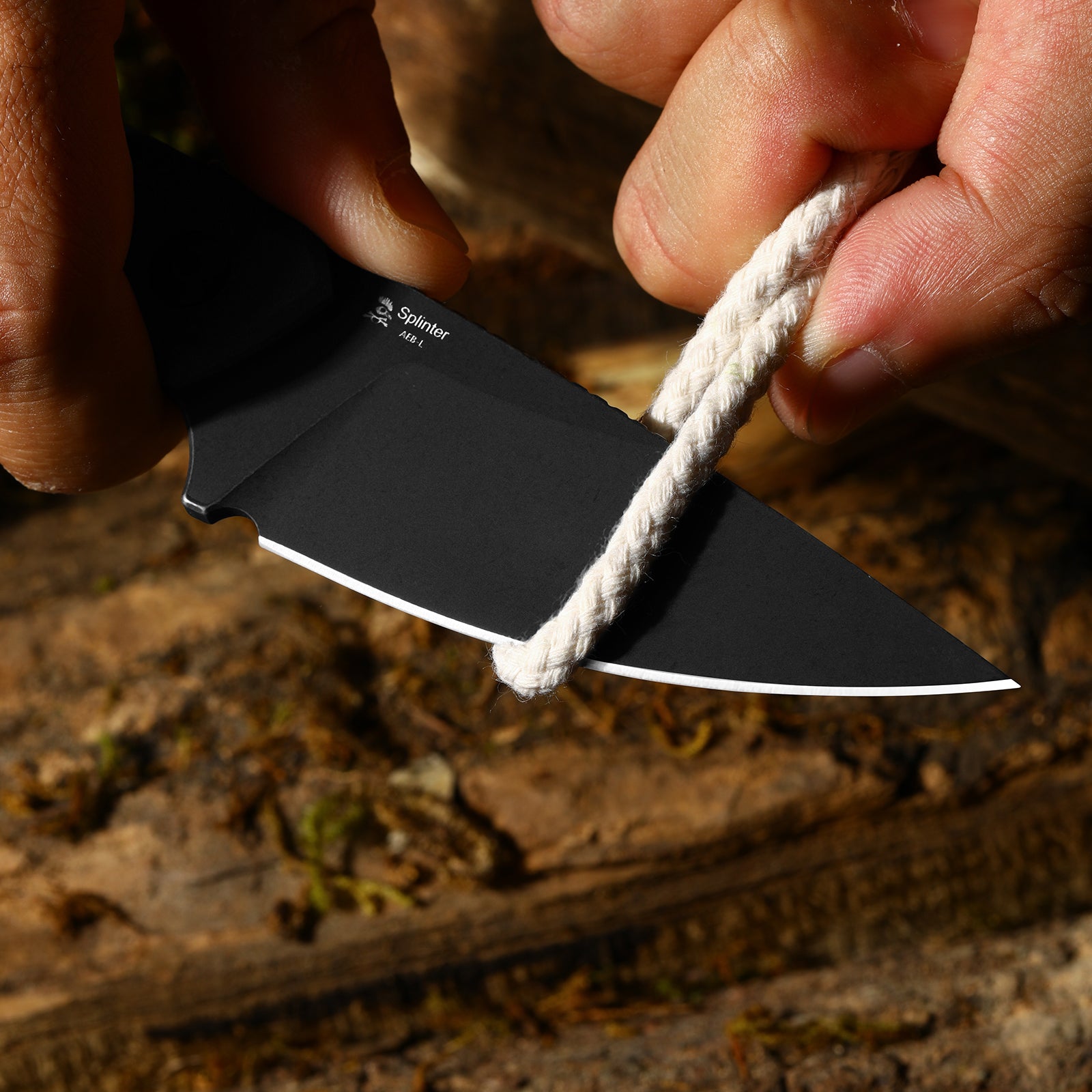 Splinter | AEB-L | Skeletonized Tang | High Flat Grind | KizerV™ 1087A1