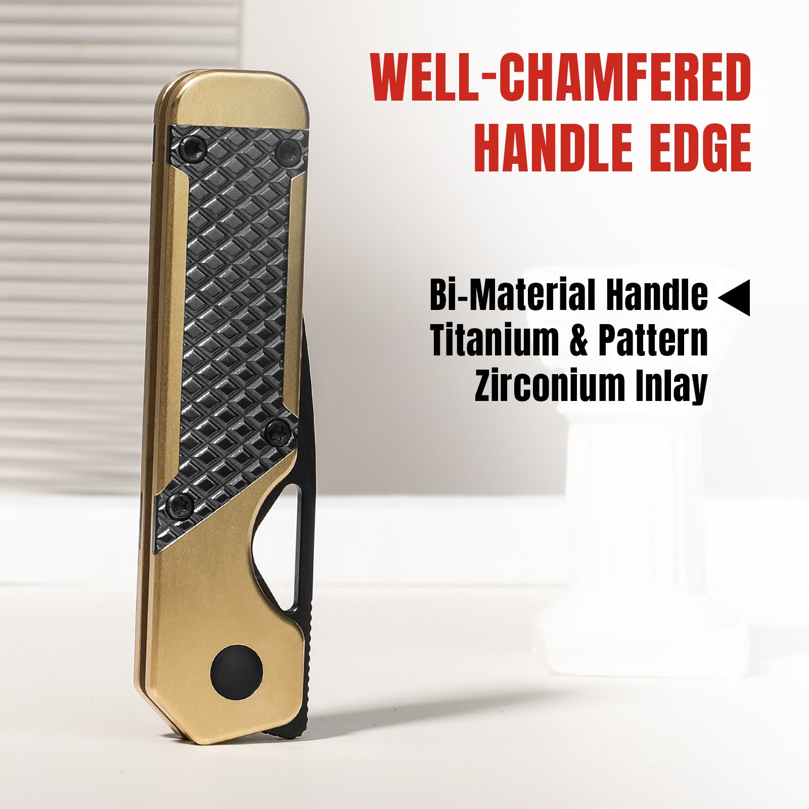 Mini Militaw® | S45VN | Titanium+Zirconium | KizerB™ 3634SA3