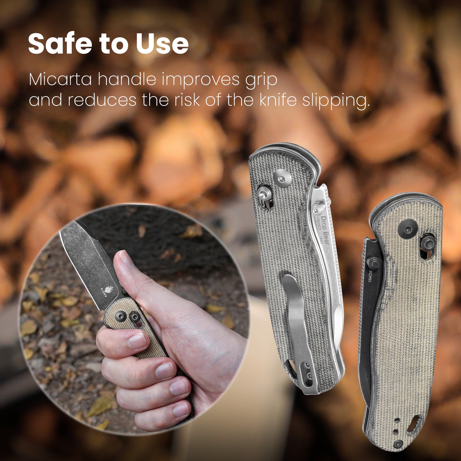 Drop Bear® | 154CM | Micarta | V3619C4