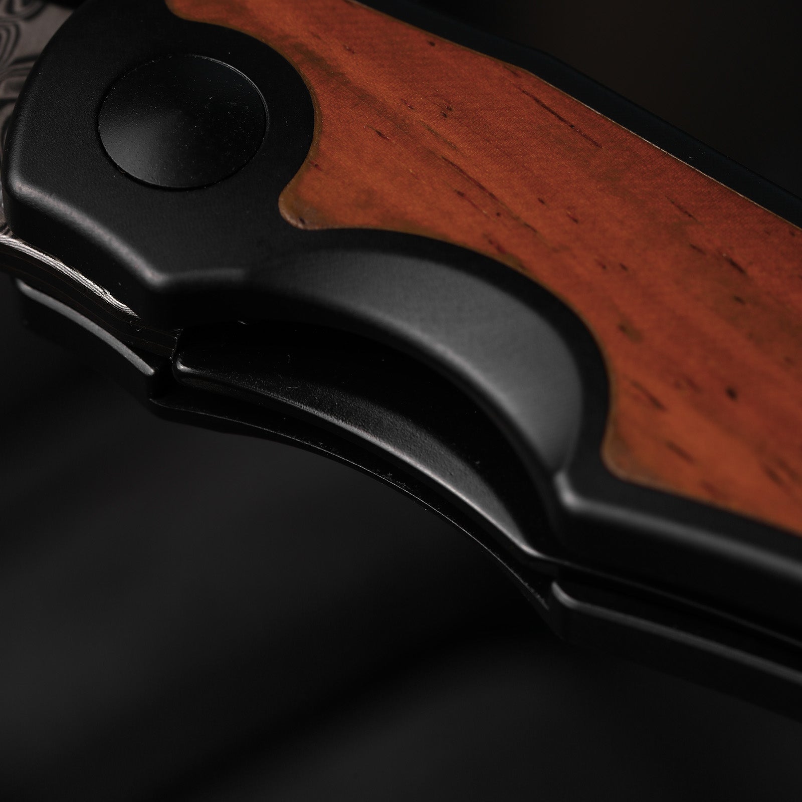 Allure | Balanced Form | Black Acid Damascus | Titanium & Panama Rosewood | KizerB™ 4763LDA3