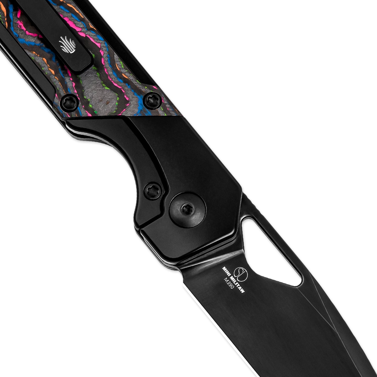 Mini Militaw® | M390 | Titanium+Camo Carbon| DLC | KizerB™ 3634SA1
