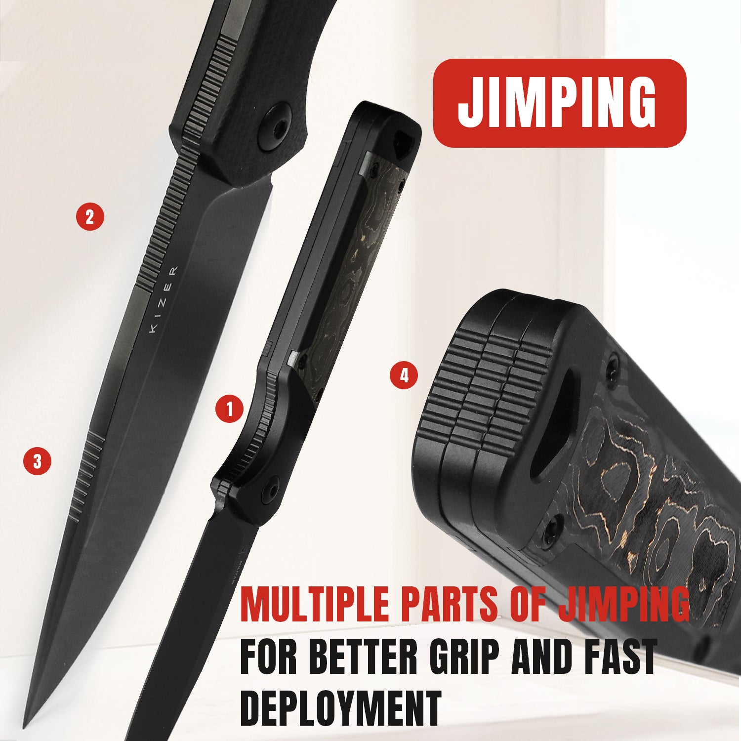 Militaw® | S35VN | Aluminium+Fat Carbon | KizerV™ 1067A1