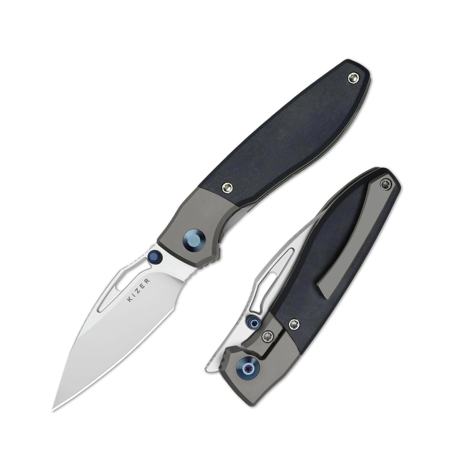 Shrike 2.74 inch S45VN Titanium & Richlite Ki3746A3-Kizer