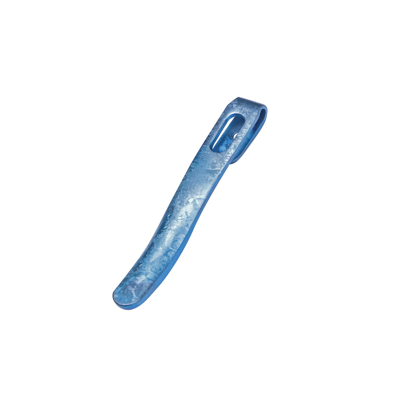 Kizer Titanium Oxidation Crystals Pocket Clip with Screws For Folding Knives KS501 (Blue)