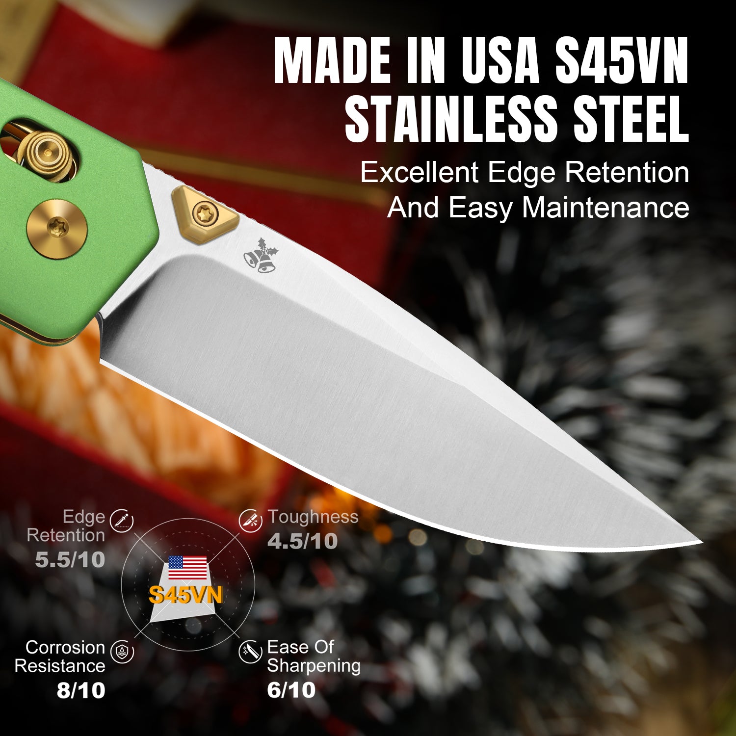 Christmas | Militaw® | S45VN | Aluminum & G10 | KizerB™ 3634MC1 | Limited