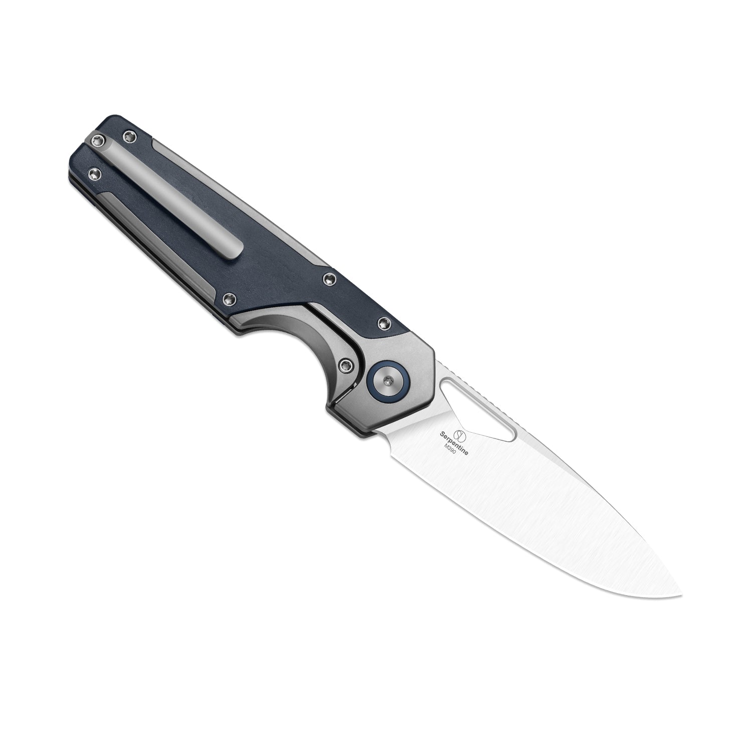Serpentine | Jonathan Styles | M390 | Thumb Hole & Front Flipper | Frame Lock | KizerB™ 3759FDA3
