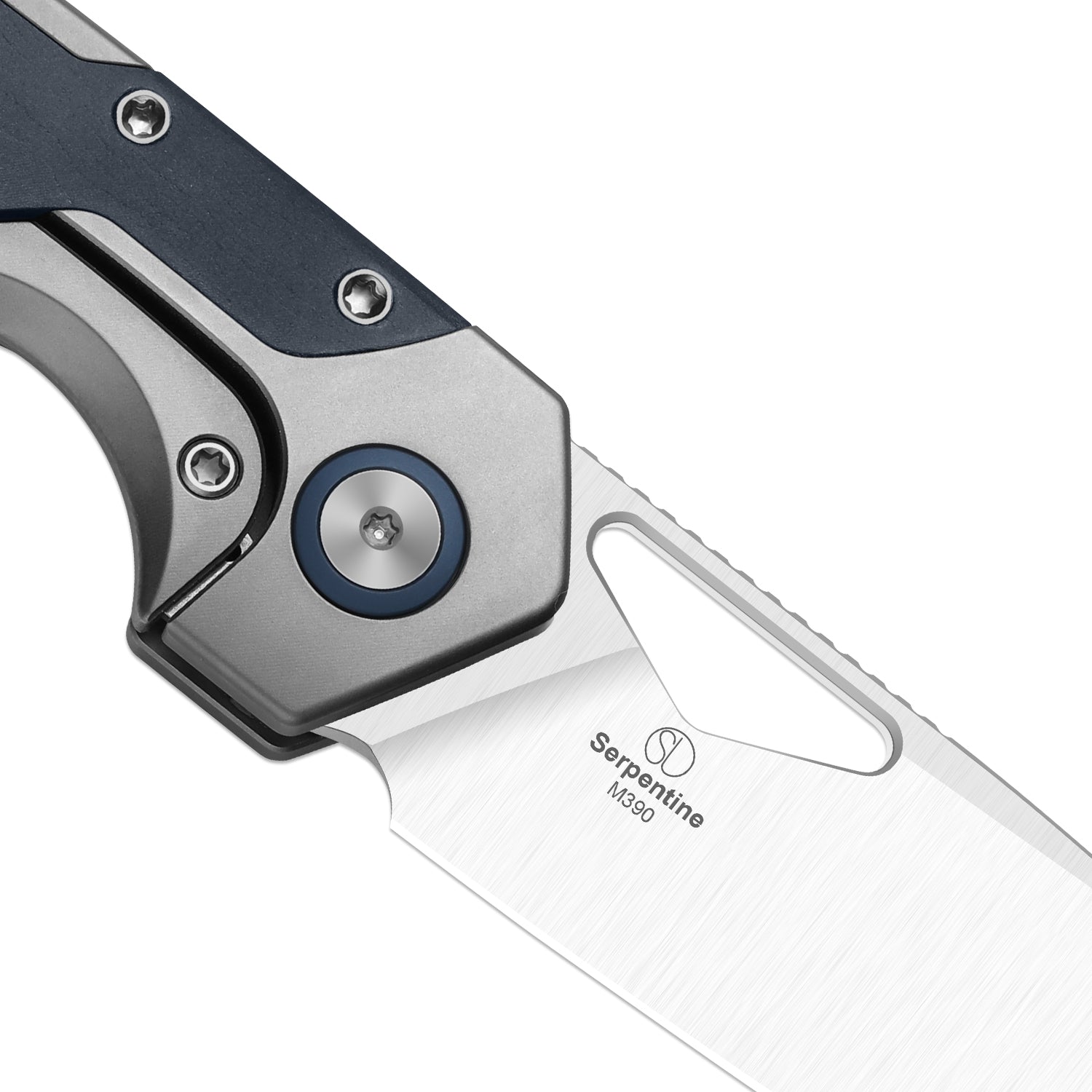 Serpentine | Jonathan Styles | M390 | Thumb Hole & Front Flipper | Frame Lock | KizerB™ 3759FDA3