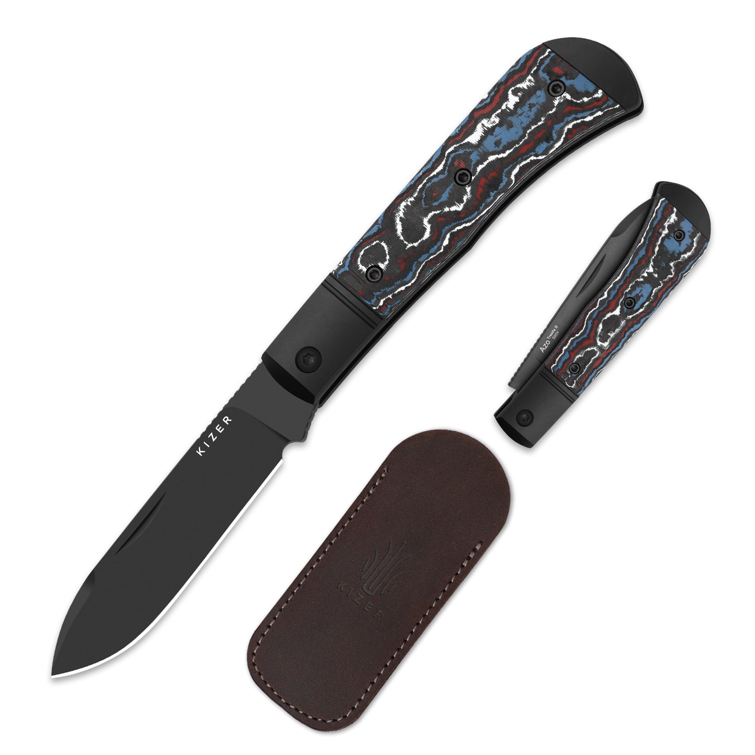 Trestle D 2.95 inch S90V Aluminum & Fat Carbon Ki3760A1-Kizer