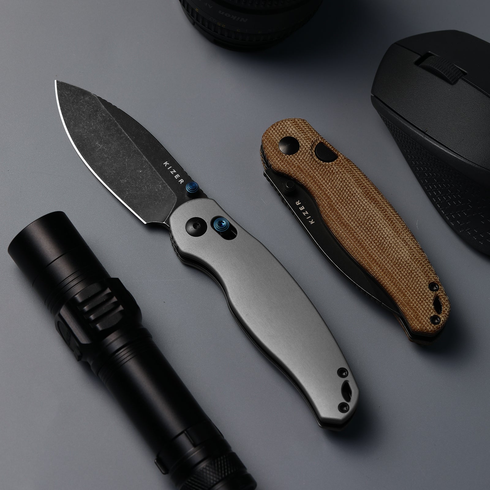 Phoca BD | Kizer Button Liner Lock™ | 14C28N | Aluminum | KizerV™ 3781BDA2