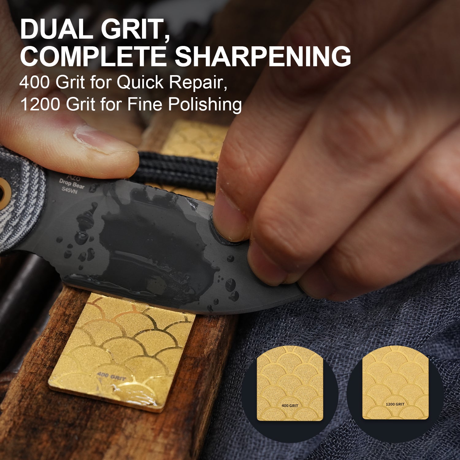 Manganese Steel EDC Pocket Whetstone T119