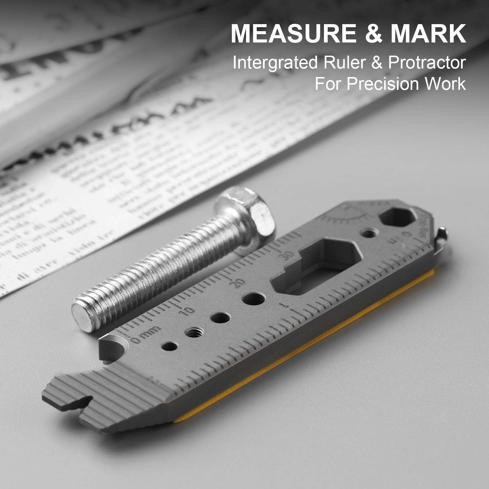 Kizer Titanium & G10 EDC Multi-Functional Tools Brown Pac-Bar