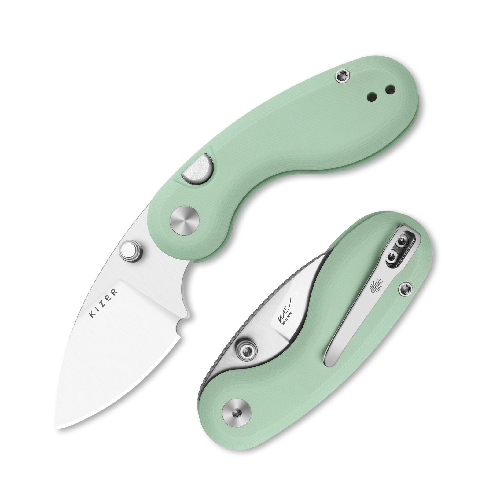 Microbe™ | Kizer Button Liner Lock™ | 14C28N | G10 | KizerV™ 2742A4