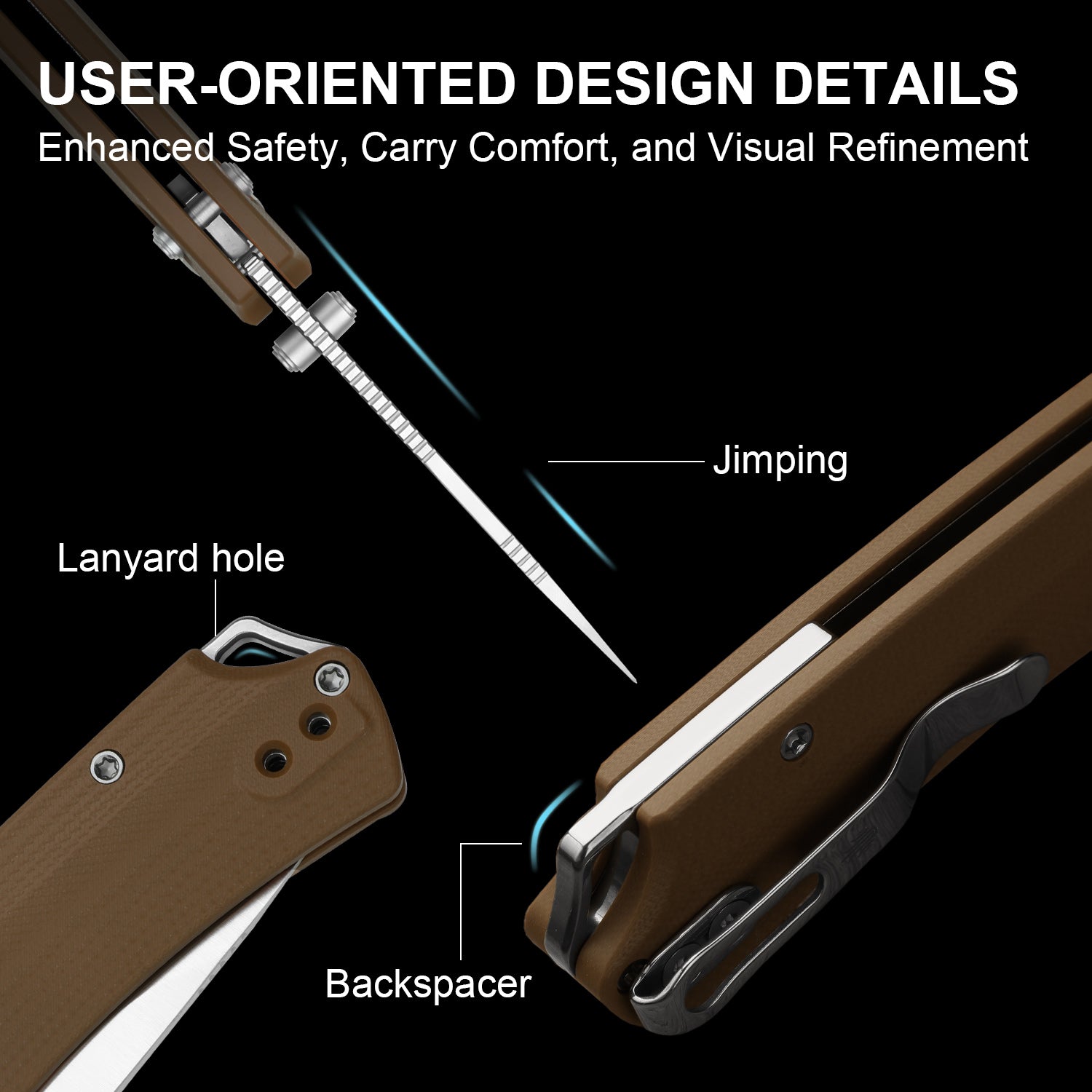 T1 CD | Kizer Clutch Lock™ | Drop Point Blade | Nitro-V | G10 | KizerV™ 3490.2CA2