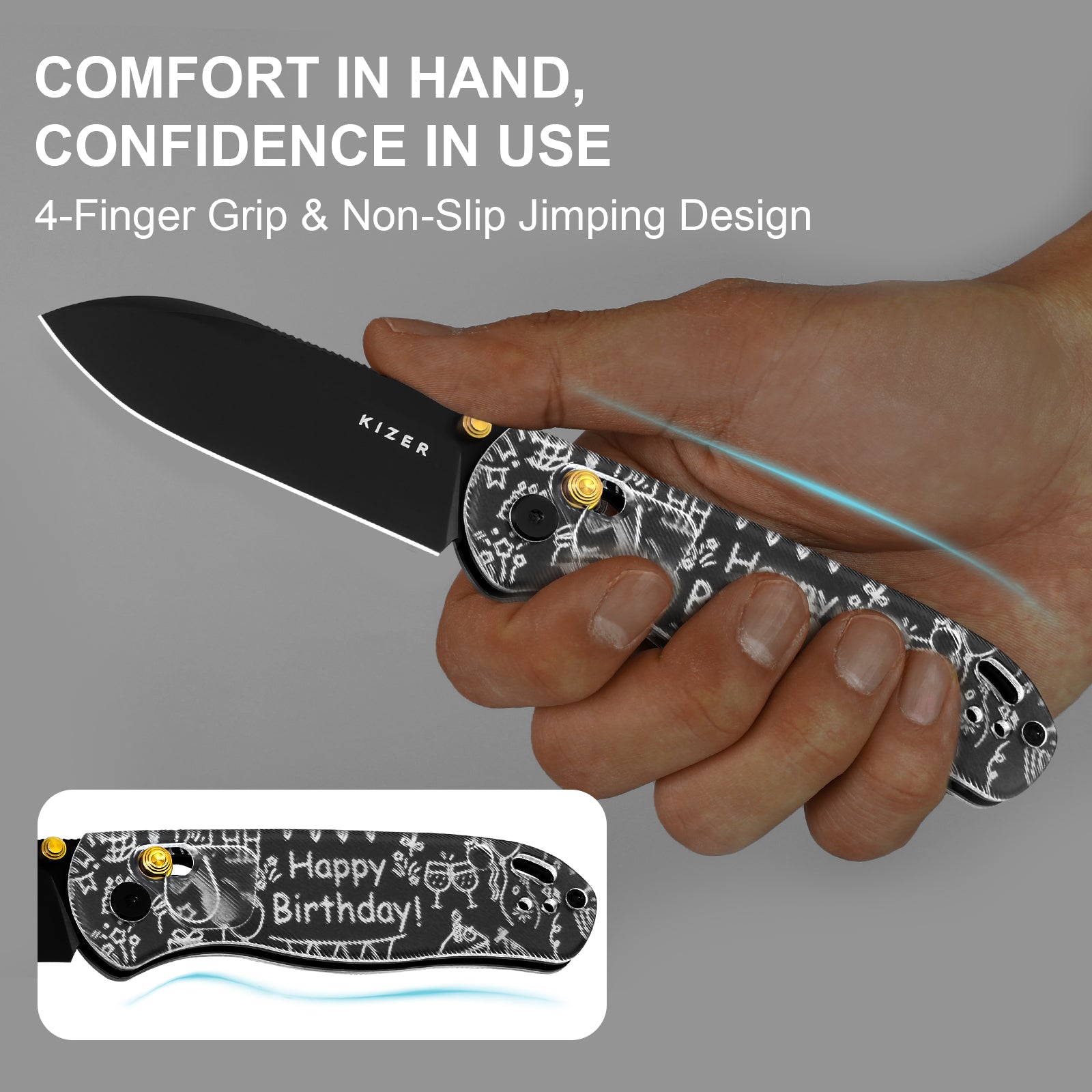 Drop Bear® | Kizer Clutch Lock™ | Nitro-V | Acrylic | KizerV™ 3619A13