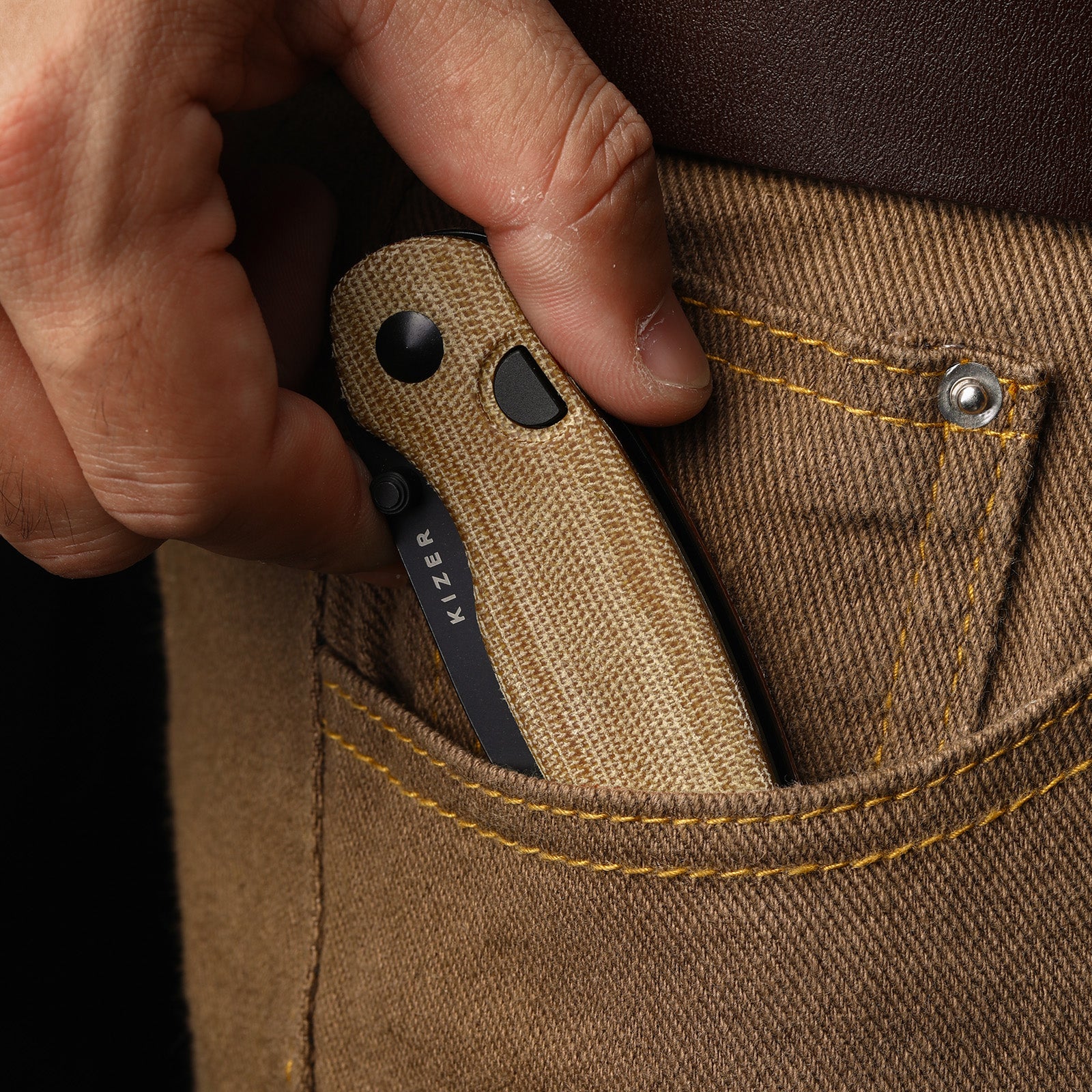 Phoca BD | Kizer Button Liner Lock™ | 14C28N | Aluminum | KizerV™ 3781BDA2