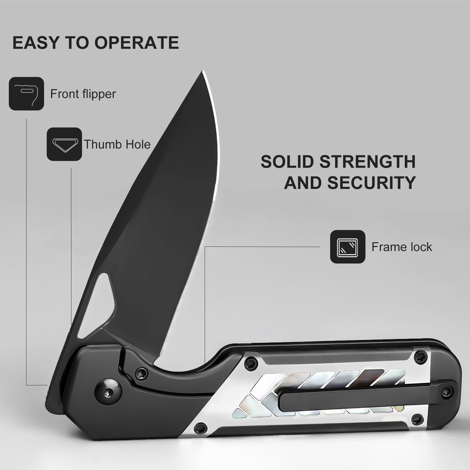 Militaw® | M390 | Titanium & Mother of pearl | Limited 25pcs | Exclusive | KizerB™ 3634A8