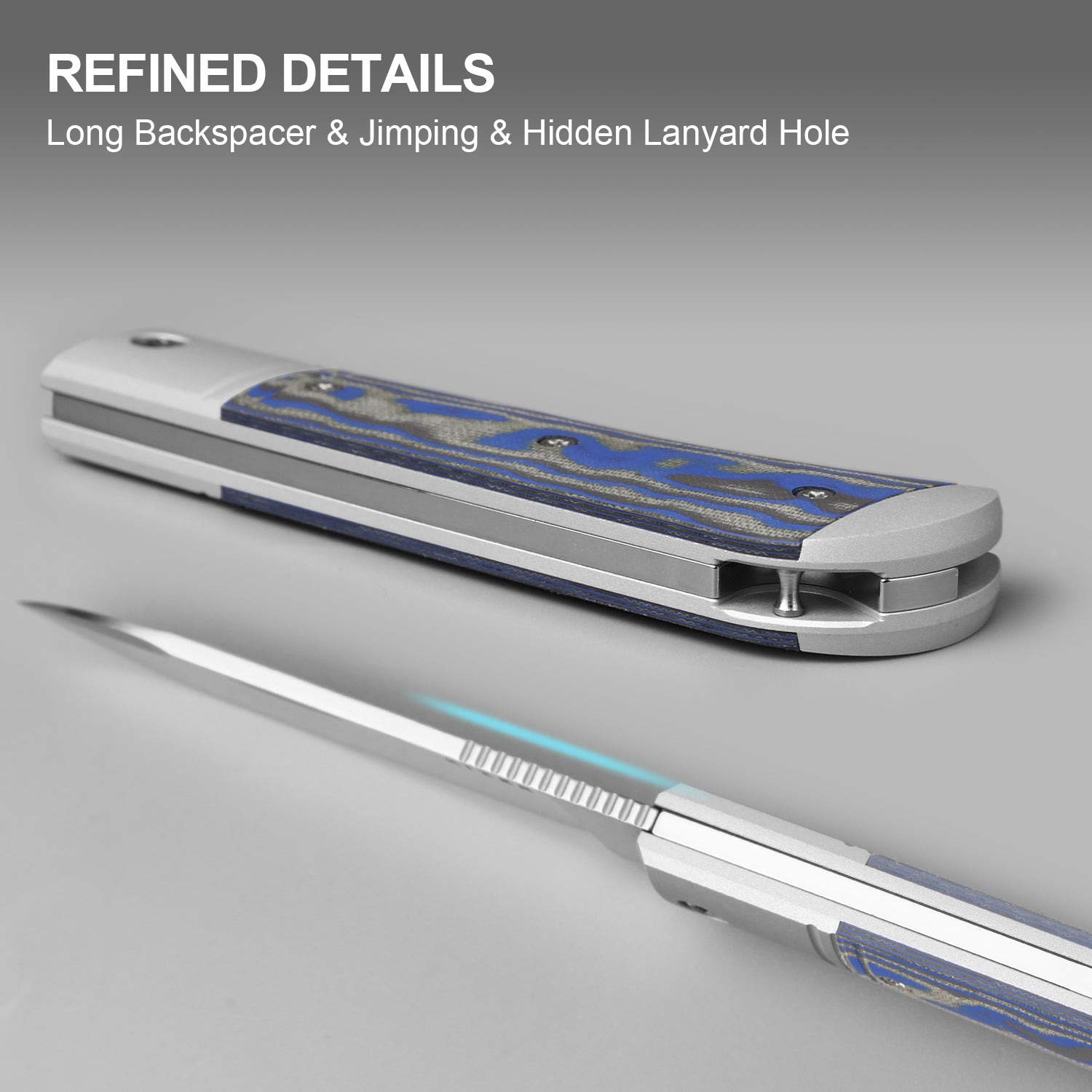 Trestle D | Micarta With Vortex Pattern | Slip Joint | Nitro-V | KizerV™ 3760A2