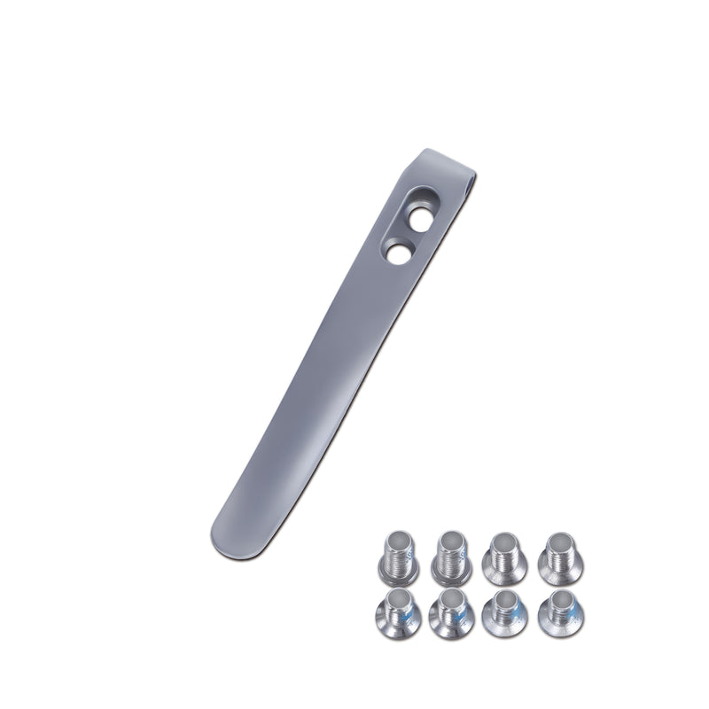 Kizer Titanium Pocket Clip with Screws for Folding Knives KS301 (Plain)