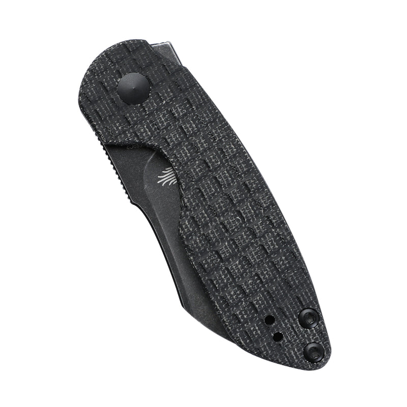 Kizer October Mini Liner Lock Knife Black Micarta (2.54" Black Stonewash) V2569C2