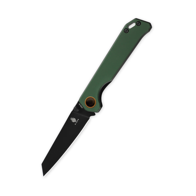 Kizer Official Exclusive | Begleiter mini | 2.87" 4V Blade  | Green Aluminum Handle | V3458KFC4