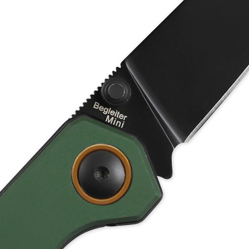 Kizer Official Exclusive | Begleiter mini | 2.87" 4V Blade  | Green Aluminum Handle | V3458KFC4