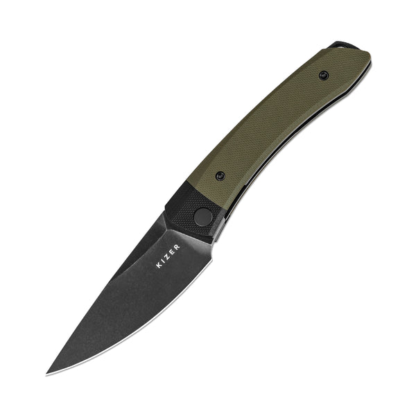 Mini Momo | D2 | Black G10+Olive Green G10 | V3663M2