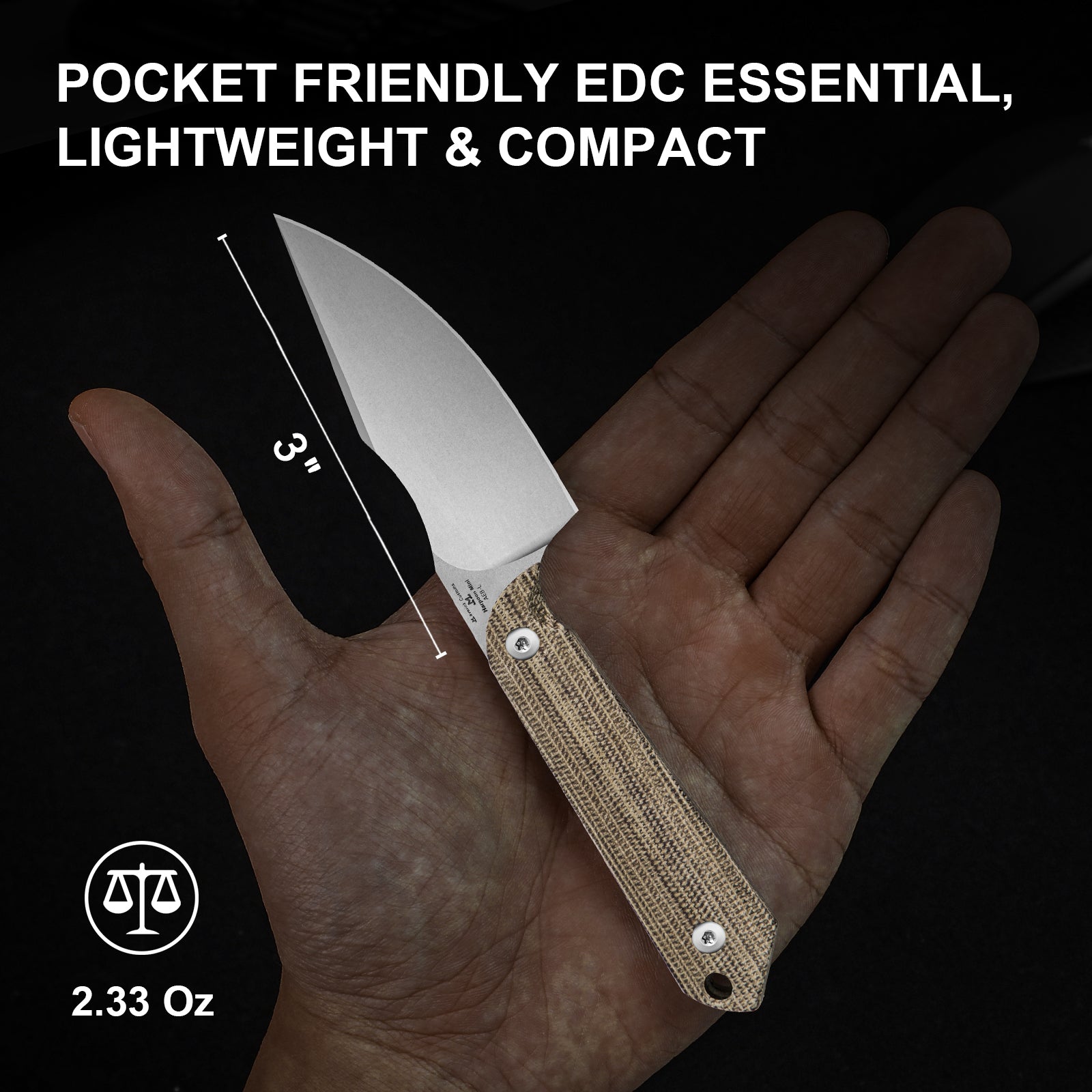 Mini Harpoon | AEB-L | Micarta | KizerV™ 1040S7