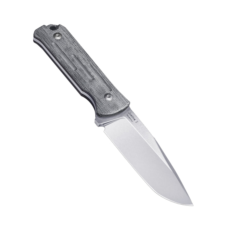 Kizer Justice II D2 Fixed Blade G10+Micarta Handle 1050A1 (4.23" Stonewashed)