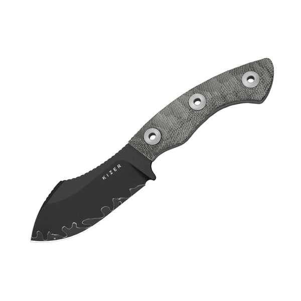 Rook | 3-layer Composite Steel | Norplex UltreX Micarta | Fixed Blade | 1090A2