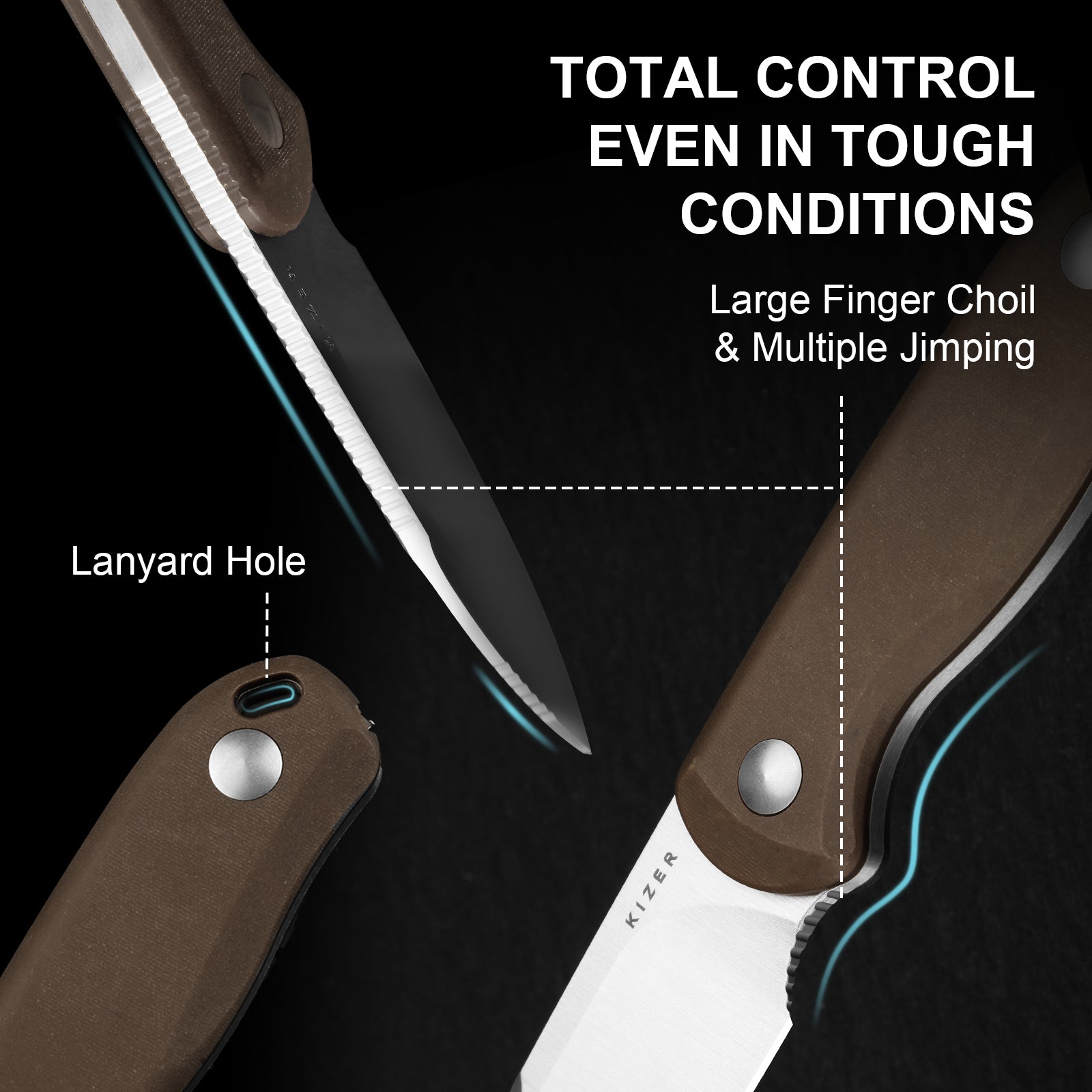Drop Bear Fix 2.6 inch 14C28N Norplex UltreX Micarta 1094A2-Kizer