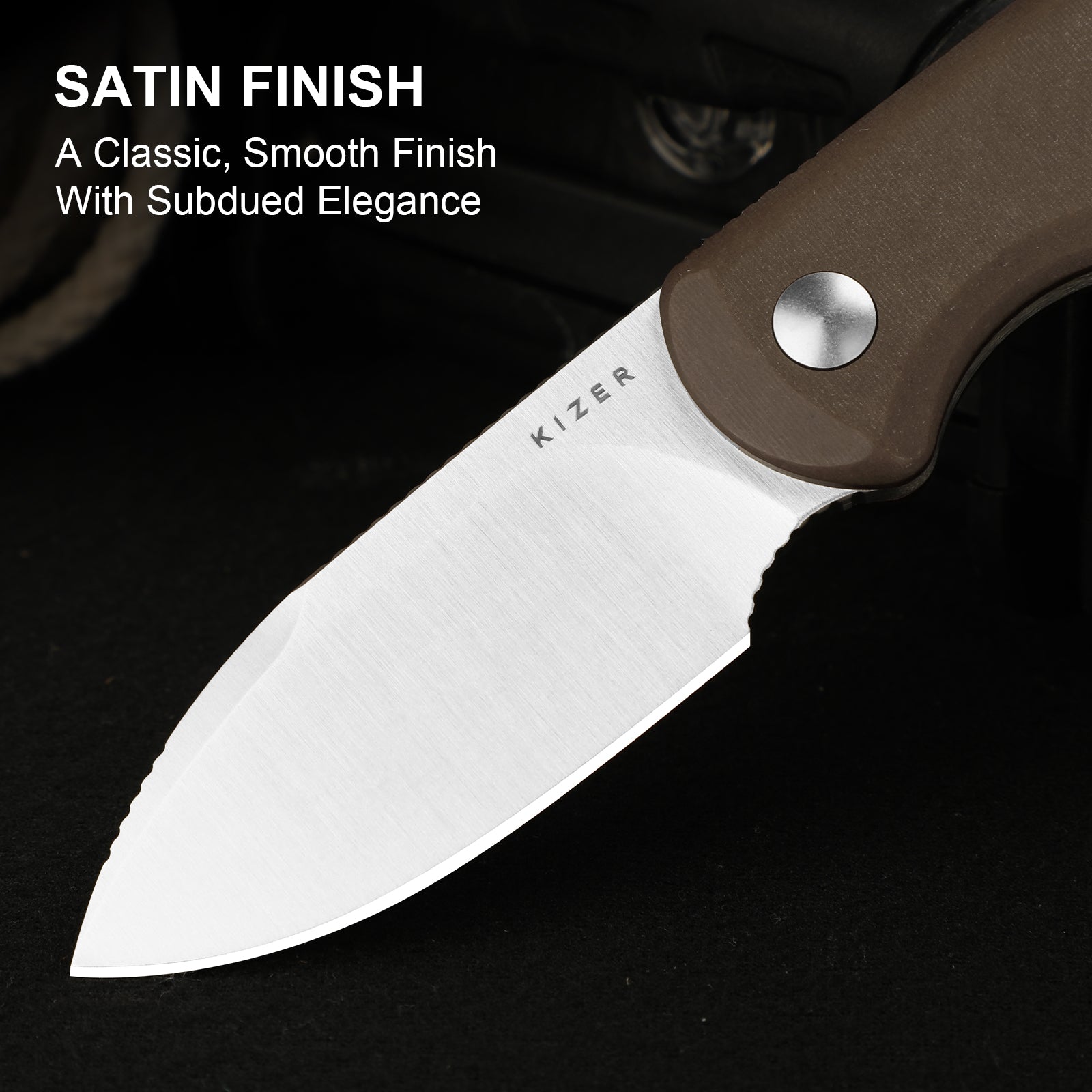 Drop Bear Fix 2.6 inch 14C28N Norplex UltreX Micarta 1094A2-Kizer