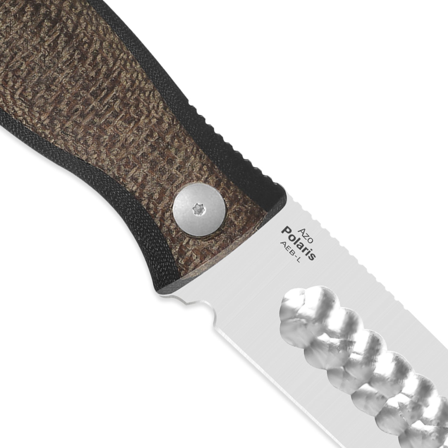 Polaris 4.23 inch AEB-L Burlap Micarta & G10 1100A3-Kizer