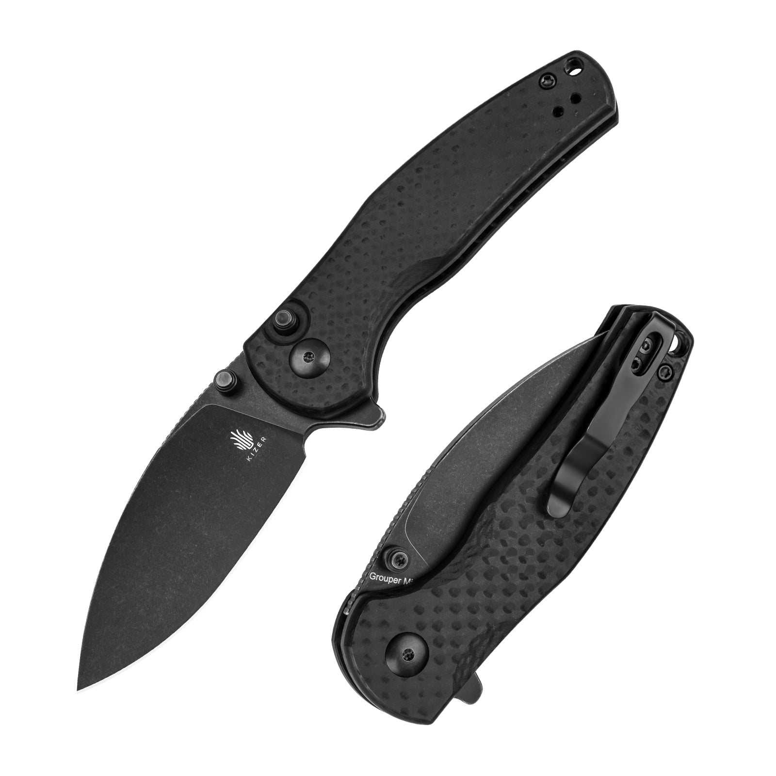 Mini Grouper | Nitro V | G10 & Carbon Fiber | V3669A2