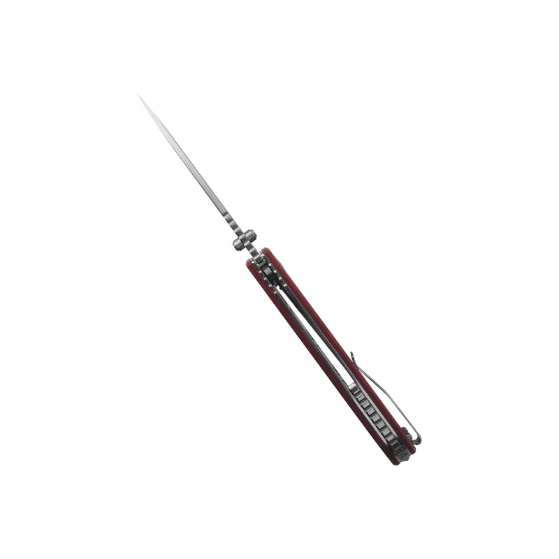 Kizer Justice N690 Blade Liner Lock Denim Micarta Handle V4543N5 (3.80 " Satin)