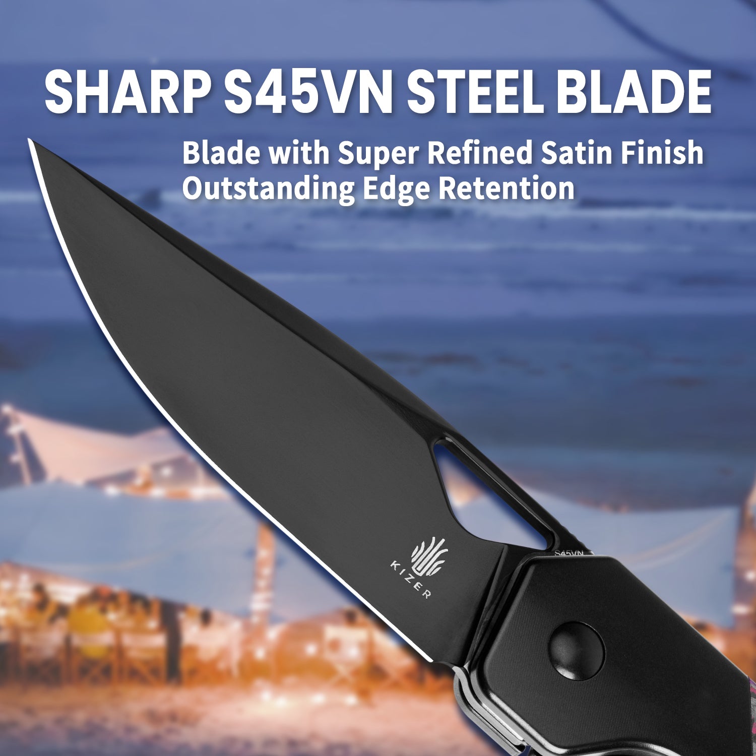 Militaw® | S45VN | Titanium+Fatcarbon | KizerB™ 3634A2