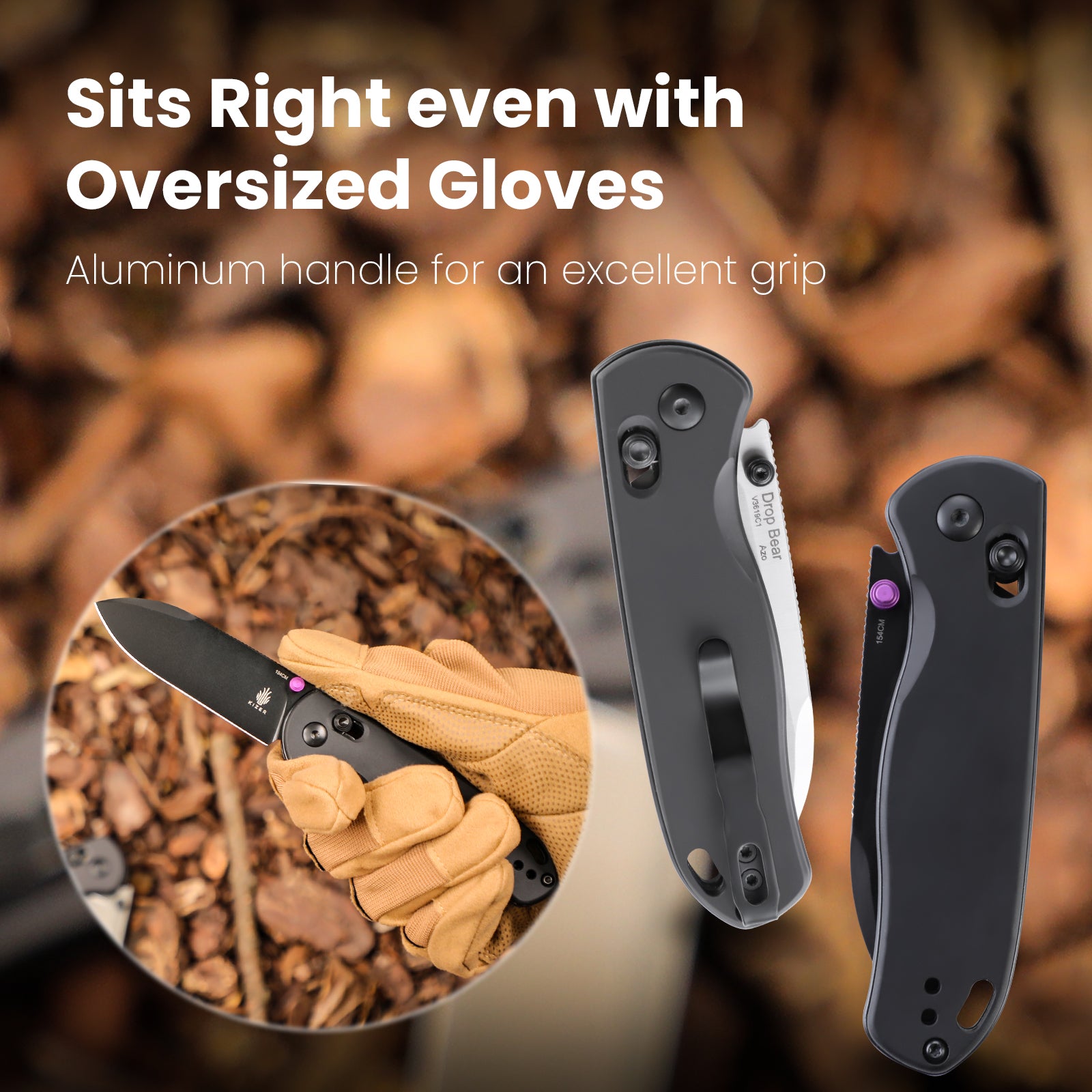 Drop Bear® | 154CM | Aluminum | V3619C2