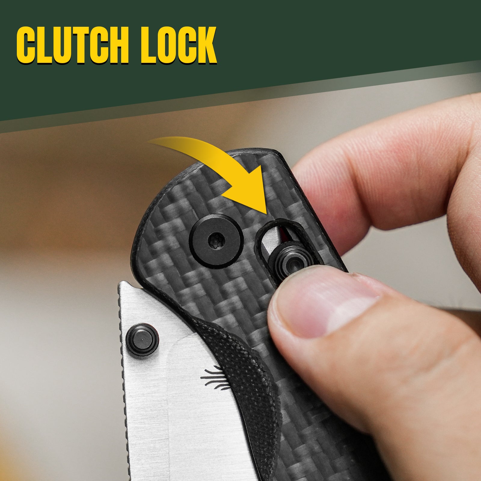 Drop Bear® | Kizer Clutch Lock™ | Nitro-V | 3K Carbon Fiber | KizerV™ 3619A3