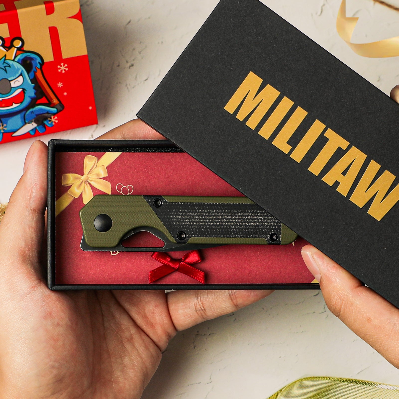 Mini Militaw® | Nitro-V | G10+Micarta | KizerV™ 3634SA5