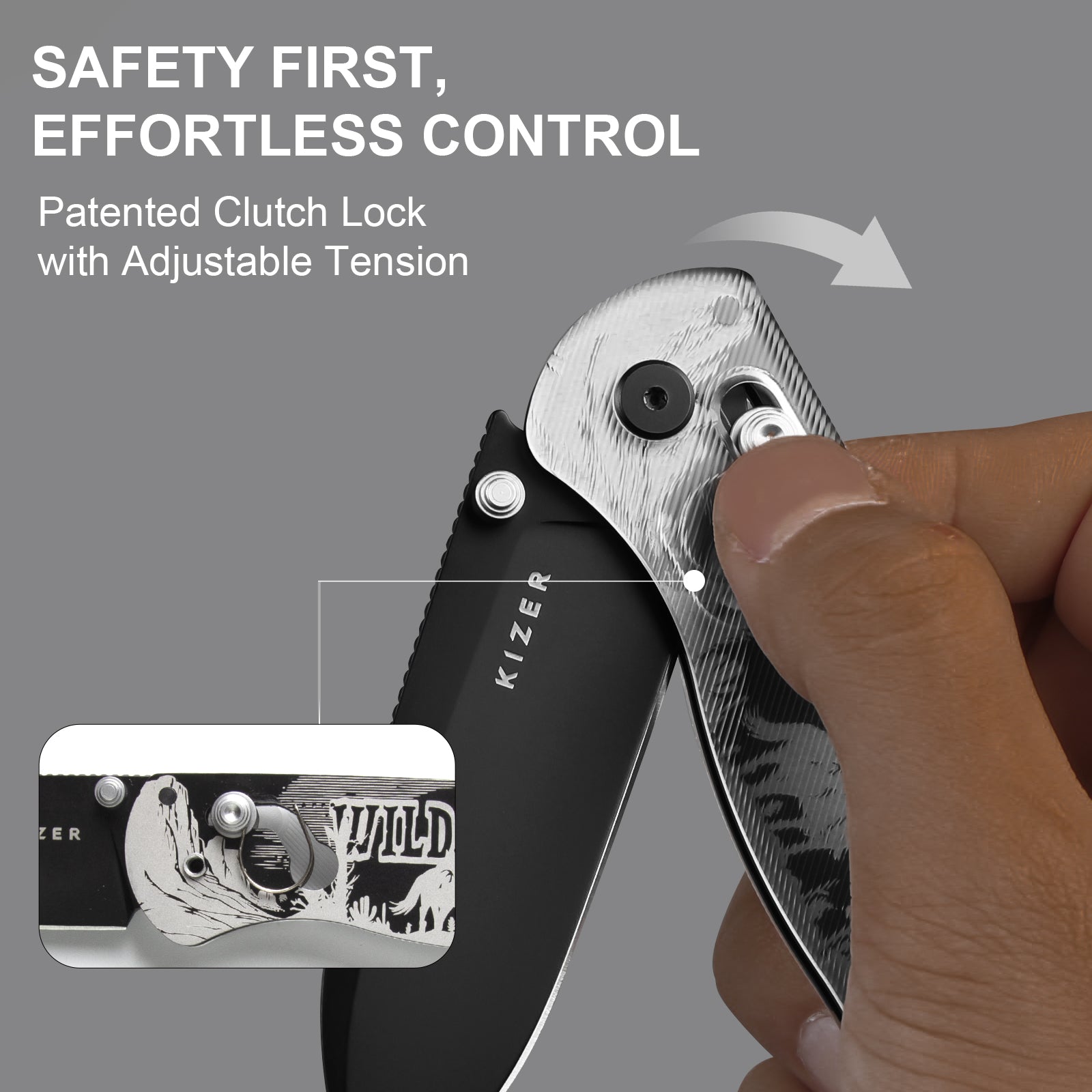 Drop Bear® | Kizer Clutch Lock™ | Nitro-V | Acrylic | KizerV™ 3619A15