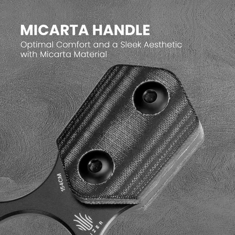 Kizer Variable Claw 154CM Blade Micarta Handle 1056C1 (3.39" Black)