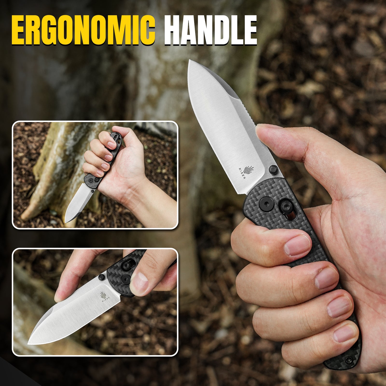 Drop Bear® | Kizer Clutch Lock™ | Nitro-V | 3K Carbon Fiber | KizerV™ 3619A3