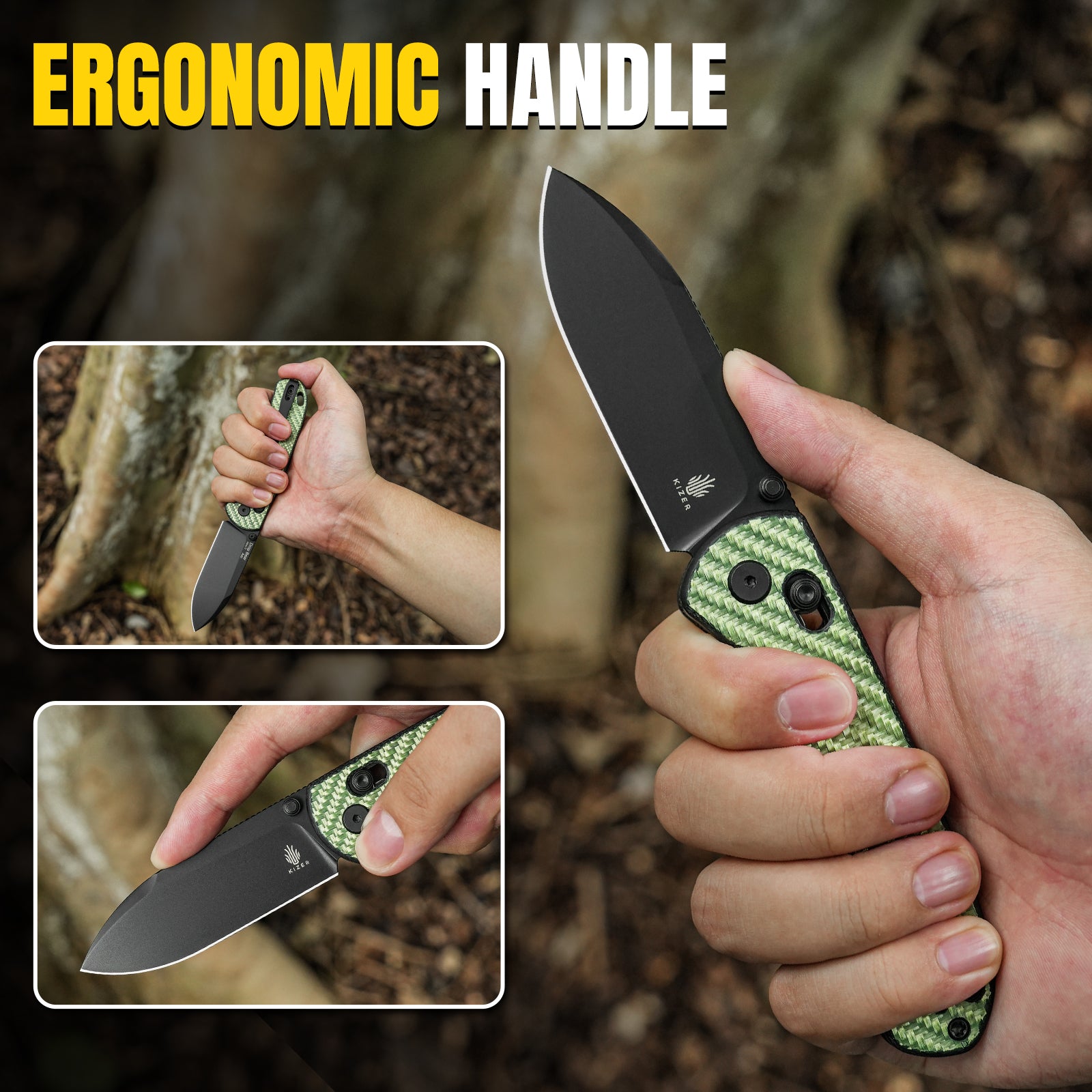 Drop Bear® | Kizer Clutch Lock™ | Nitro-V | Carbon Fiber | KizerV™ 3619A4