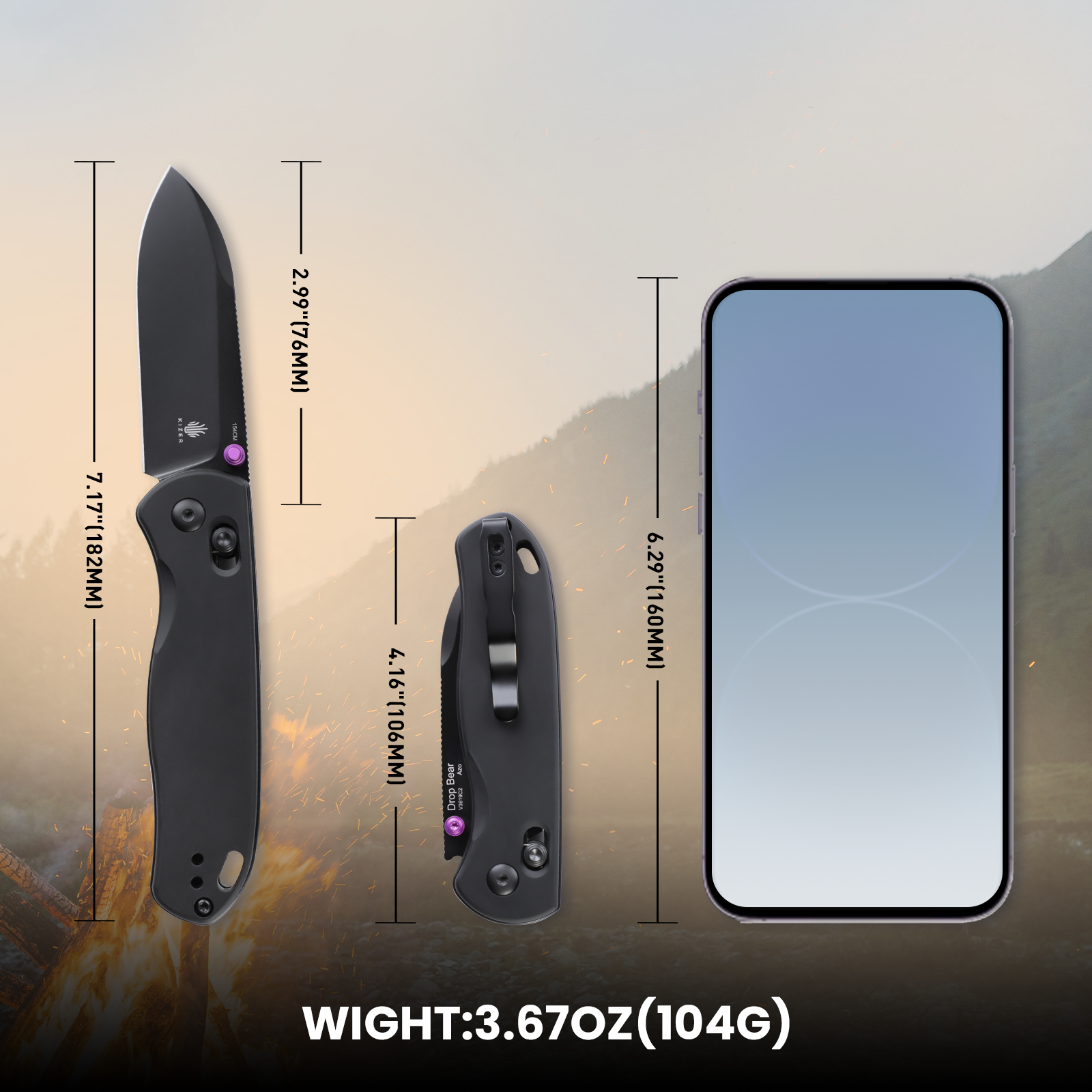 Drop Bear® | 154CM | Aluminum | V3619C2