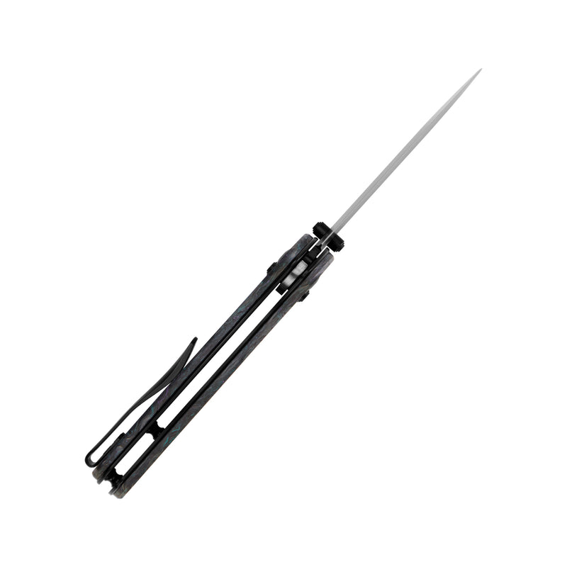 Kizer Drop Bear S35VN Blade Clutch Lock Fatcarbon Handle Ki3619A4 (2.95" Black)