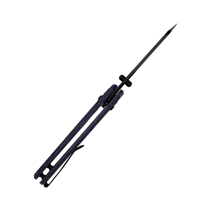 Kizer C01C S35VN Blade Clutch Lock Fatcarbon Handle Ki4488AC1 (3.15" Black)