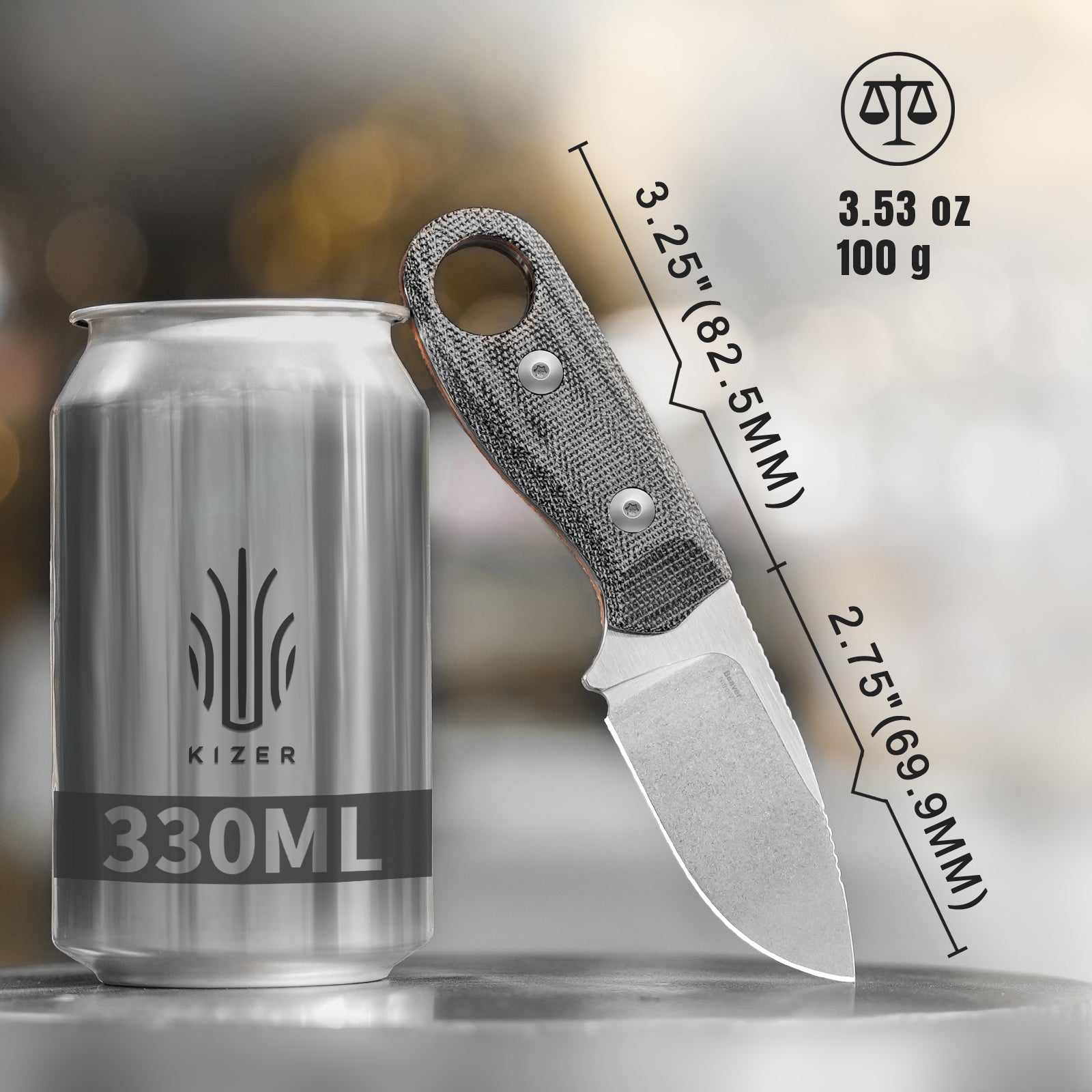 Beaver | Nitro-V | Micarta+ Orange G10 | 1078A2